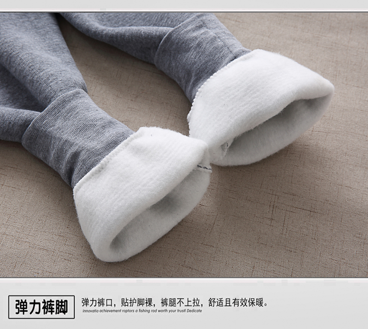 Mùa đông đặc biệt cung cấp quần ấm cho nam trung niên và già cộng với nhung dày quần legging mỏng mảnh quần nam quần tất lót lông
