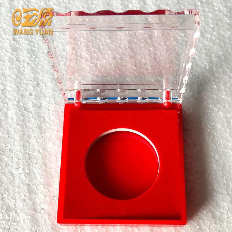 Inner diameter 45mm Memorial Box Single Collection Coin Coin Protection Box Transparent Plastic Crystal Box