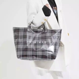 Модная вместительная и большая ретро сумка через плечо, водонепроницаемая льняная сумка из ПВХ, городской стиль