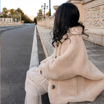 Girls lamb coat autumn and winter foreign style fur one 2020 new Korean children loose thick winter tide