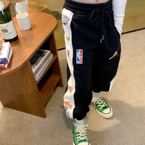 Pola small station children spring autumn 2021 new autumn clothing pants boys summer clothing sports pants fall girl casual pants