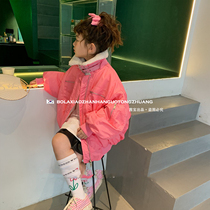 Girl Cotton Clothing Winter Clothing 2021 New Children Foreign Air Autumn Winter Cotton Padded Jacket Large Child Loose Down Cotton Clothing Jacket Tide