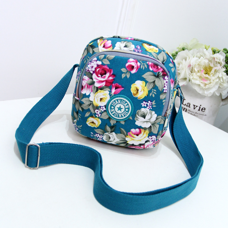 Han Edition New Casual Nylon Single Shoulder Bag Mini Bag Canvas Brief cell phone Zero wallet obliquely satchel oxford cloth bag