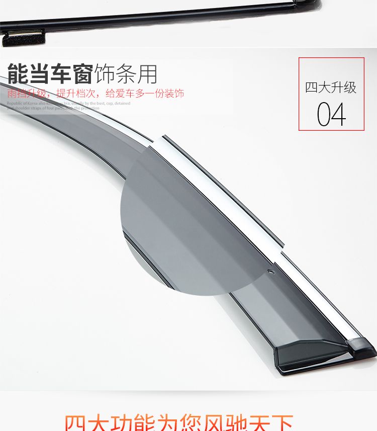 Dành riêng cho Dongfeng Nissan New Xuan Yi Yu Mei Qing visor 19 chiếc xe sửa đổi nhấp nháy cổ điển Sin Yi mưa - Sửa đổi ô tô chổi lau bụi xe ô to