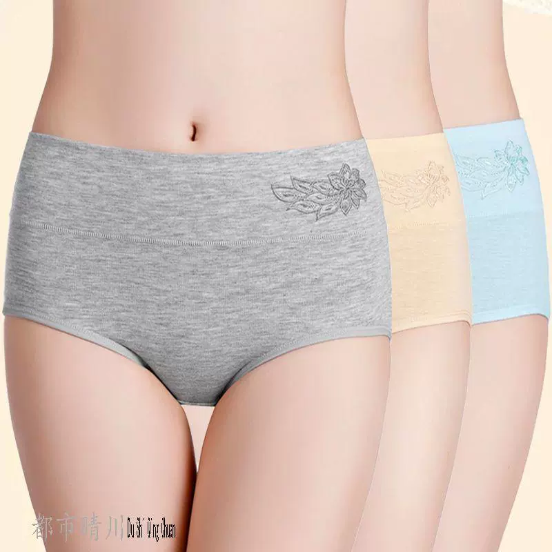3/4 đôi quần lót nữ, đáy quần cotton nguyên chất, kháng khuẩn, thoáng khí, quần lót nâng hông gợi cảm, quần sịp nữ size lớn - Giống cái