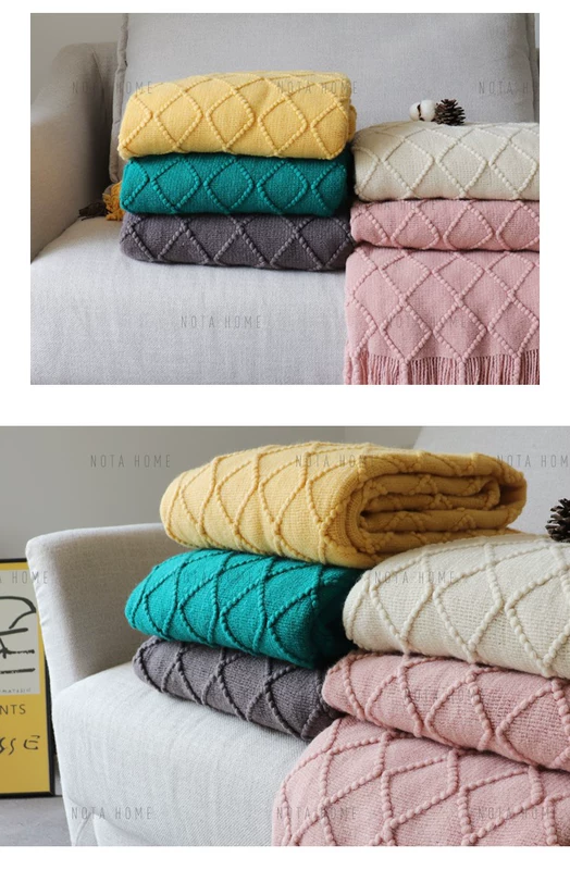 Xuất khẩu kích thước lớn siêu mềm Giường ngủ Bắc Âu để có một chiếc chăn giải trí mô hình phòng ăn trưa nghỉ chăn điều hòa chăn mùa hè thảm - Ném / Chăn