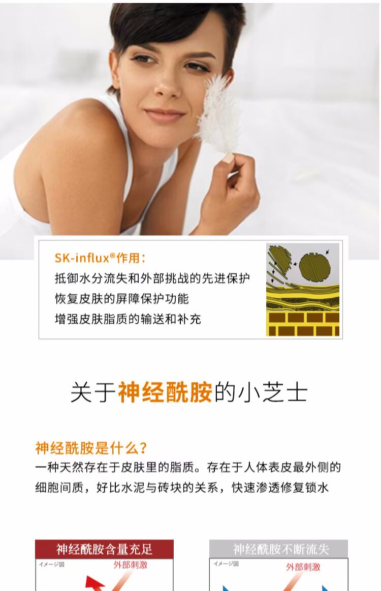 啦 美 妆 haa ceramide tinh chất dưỡng ẩm sửa chữa cơ bắp nhạy cảm để mặt nạ ngủ trẻ hóa máu đỏ - Huyết thanh mặt serum da khô