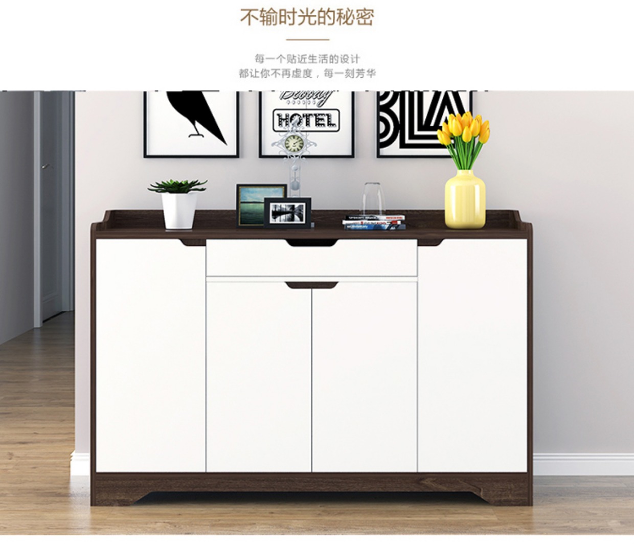 giày nhỏ gọn đơn giản đa chức năng nội sảnh tủ khóa cửa gỗ rắn tiết kiệm và tiết kiệm không gian nhà hiện đại - Buồng tủ nhựa lắp ghép