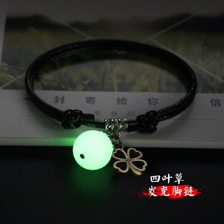 Sáng Sen nam giới và phụ nữ chuông đơn giản vòng chân Nhật Bản và Hàn Quốc phiên bản của các cặp vợ chồng chân vòng sợi dây màu đỏ cá tính vòng chân sinh viên chân dây lắc chân vàng tây