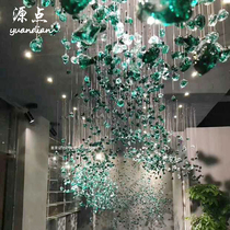 Creative glass stone pendant pendant Hotel club project soft decoration Glass decoration pendant Interior art pendant