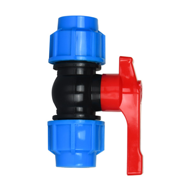 PE pipe valve joint accessories ວັດສະດຸໃຫມ່ thickened ໄວທໍ່ fittings ທໍ່ນ້ໍາ 4 ນາທີ 6 ນາທີ 25 ball valve union