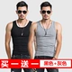 Học sinh Hàn Quốc hai xương sườn màu sắc nhỏ vest nhỏ Đàn ông mỏng 100% cotton thể thao đổ mồ hôi thể hình - Lót