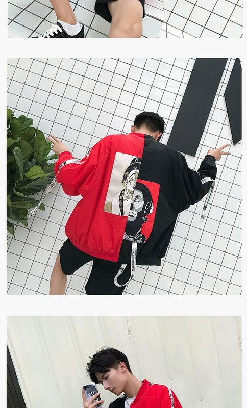 Teen chàng trai áo khoác mùa thu nhỏ tươi Hàn Quốc phiên bản của xu hướng của junior học sinh trung học mùa thu đa năng văn học đẹp trai quần áo áo bomber