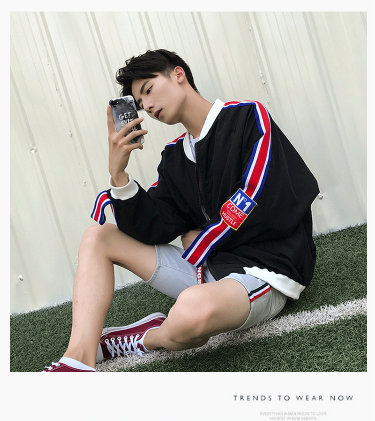 Teen chàng trai áo khoác mùa thu nhỏ tươi Hàn Quốc phiên bản của xu hướng của junior học sinh trung học mùa thu đa năng văn học đẹp trai quần áo