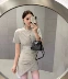 Dress 2020 mùa hè hương thơm mới eo cao không thường xuyên sexy tính khí túi hông thời trang đơn giản của phụ nữ - Váy eo cao