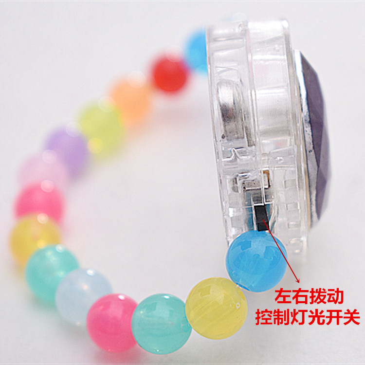 Vòng tay dạ quang trẻ em trang sức đá lãng mạn Công chúa Sophia Aisha vòng tay dạ quang cô gái flash vòng đeo tay - Vòng đeo tay Cuff vòng tay cặp