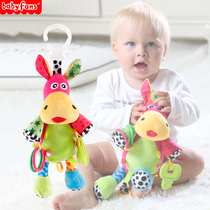 Newborn baby toys 6 months stroller pendant baby sleep music box bed bell music plush comfort doll