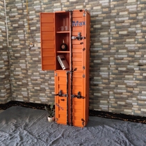 LOFT Industrial Wind Iron Cabinet Container Styling Cabinet American Retro Cupboards Bar Dining Side Cabinet Locker wardrobe