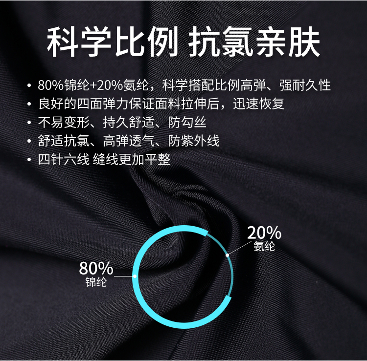 Quần bơi nam Li Ning quần bơi nam kính bơi mũ lưỡi trai năm mảnh kích thước lớn khô nhanh boyshort thiết bị bơi suối quần bơi nam cao cấp