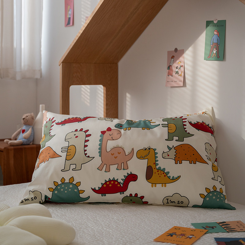 Class A 60 long suede cotton pure cotton child pillowcase 30x50cm baby cartoon 35x55cm40x60 latex pillowcase