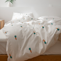 Small fresh pure cotton quilt cover single piece 150x215x200 single double 180x200x230 full cotton summer thin customize