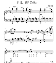 The mother of the motherlands kind-in-flat college entrance examination vocal piano accompaniment Stal score (Special score)