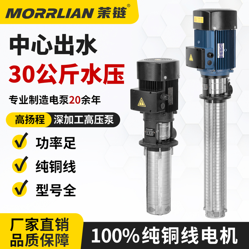 30kg Pressure Spindle Center Water Outlet Submersible High-Lift Machining Center Multi-Stage Centrifugal Pump Machine Tool Pump