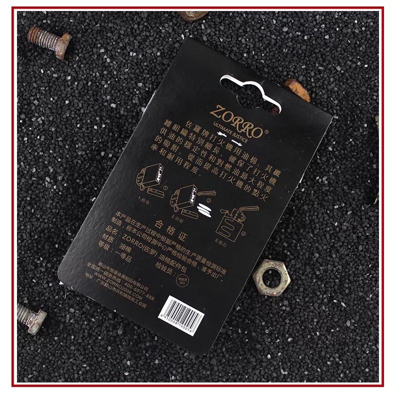 ZORRO dầu hỏa nhẹ hơn Bộ phận Zorro lót phụ kiện bông pad dầu bông bông bộ lõi - Bật lửa bật lửa thổi