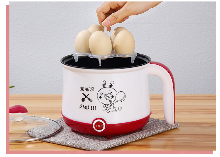 ca nau mi Máy hấp trứng đa chức năng máy trứng nhỏ omelette điện omelette nồi cắm không dính một nồi - Nồi trứng nồi bear 1.6 l