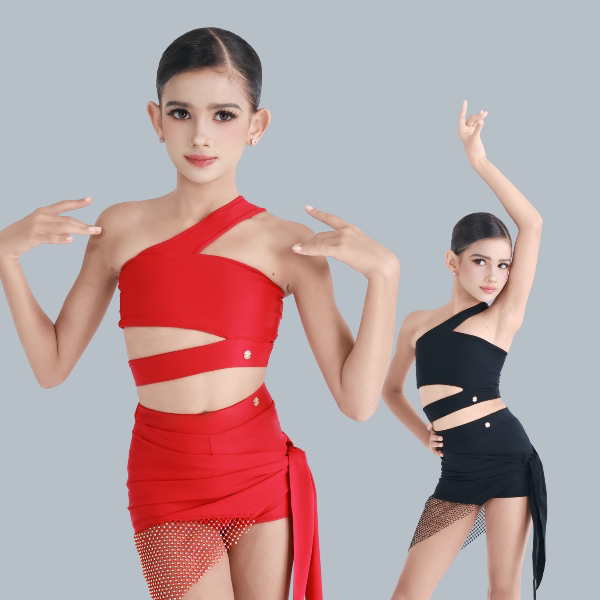 R·Design Latin Dance Clothing - Muse's Voice - Spring and Summer Performance Clothing Practice Clothing Two-Piece Set R·Design Latin Dance Clothing - Muse's Voice - Spring and Summer Performance Clothing Practice Clothing Two-Piece Set