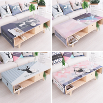 Living room simple coffee table rectangular cover cloth waterproof anti-scalding tablecloth TV cabinet mat ins household scarf customization