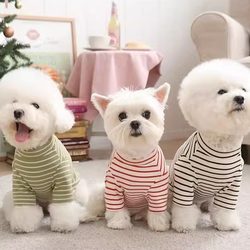 Cat Dog Base Shirt Teddy Bixie Sweatshirt Yorkshire Schanery Puppy Fall and winter Clothes Four Seasons Heattech