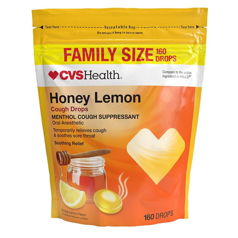 Cvs Health Honey Lemon Honey Lemon Throat Lozenges 160 Pieces
