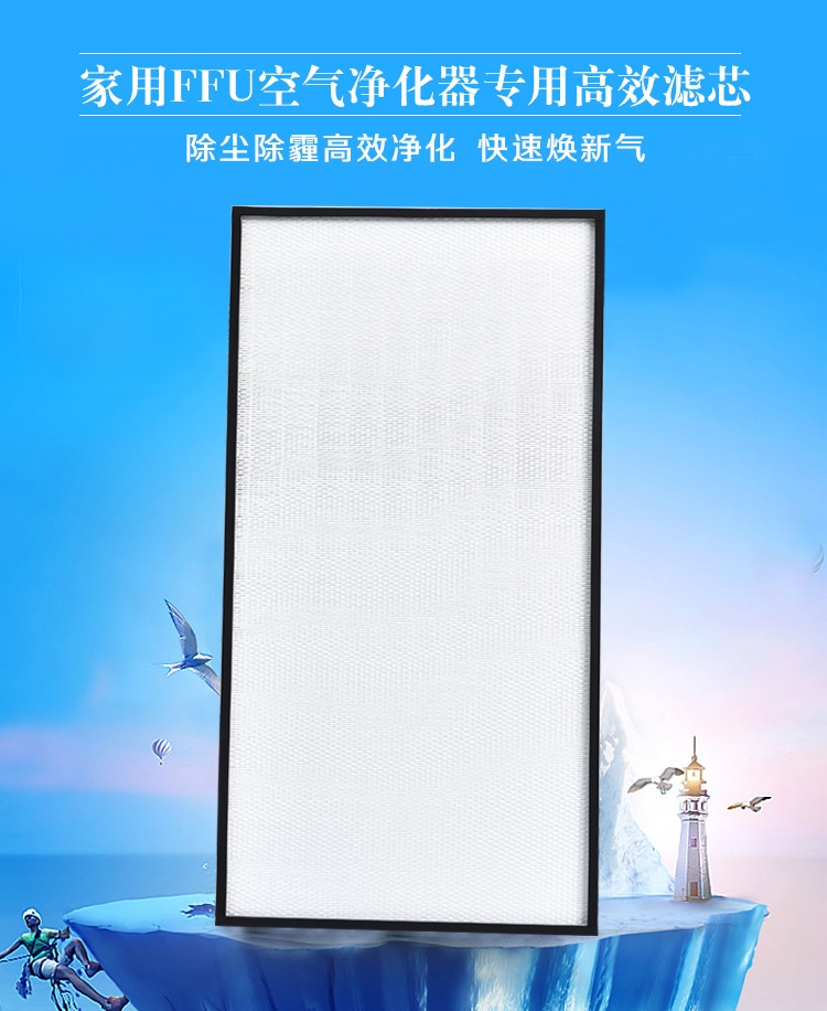 máy lọc không khí pro h Bộ lọc không khí 806ffu Bộ lọc HEPA cấp H14, bộ lọc sợi thủy tinh PP làm mờ PM2.5 máy lọc không khí mi air purifier pro