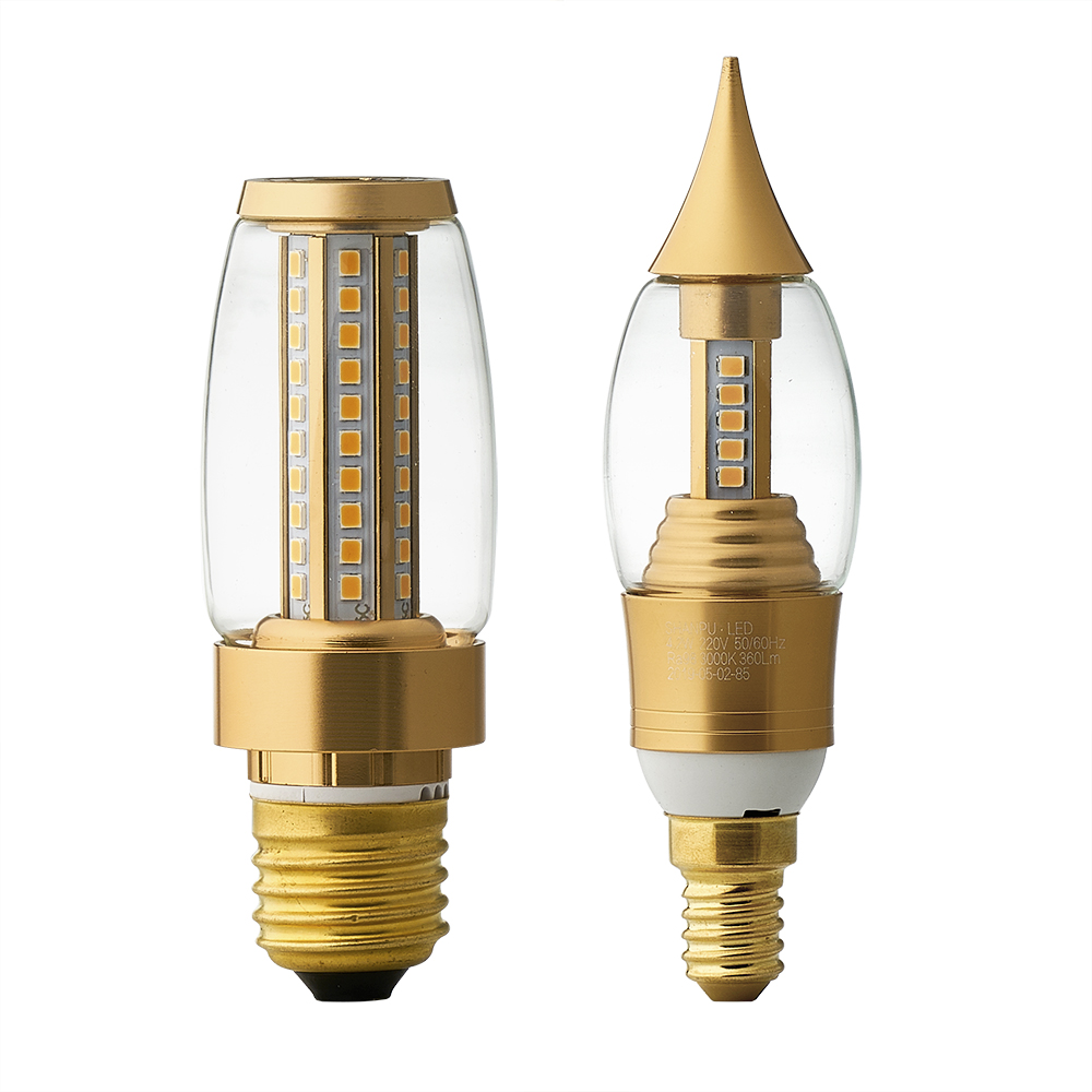 Flash PU LED eye protection bulb E14 E27 crystal lamp chandelier bulb High color rendering no strobe RA98 light source