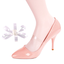 Antarctic anti-heel transparent shoelaces for women no need to tie elastic shoelaces elastic invisible shoes no heel shoelace buckles