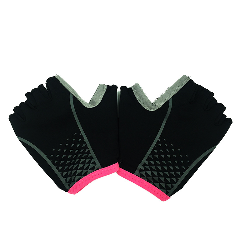 2018 Châu Âu và Hoa Kỳ Găng tay nửa ngón ngoài trời Lycra microfiber chất liệu thoáng khí thấm hút sốc thiết bị chống trượt bao tay bảo hộ
