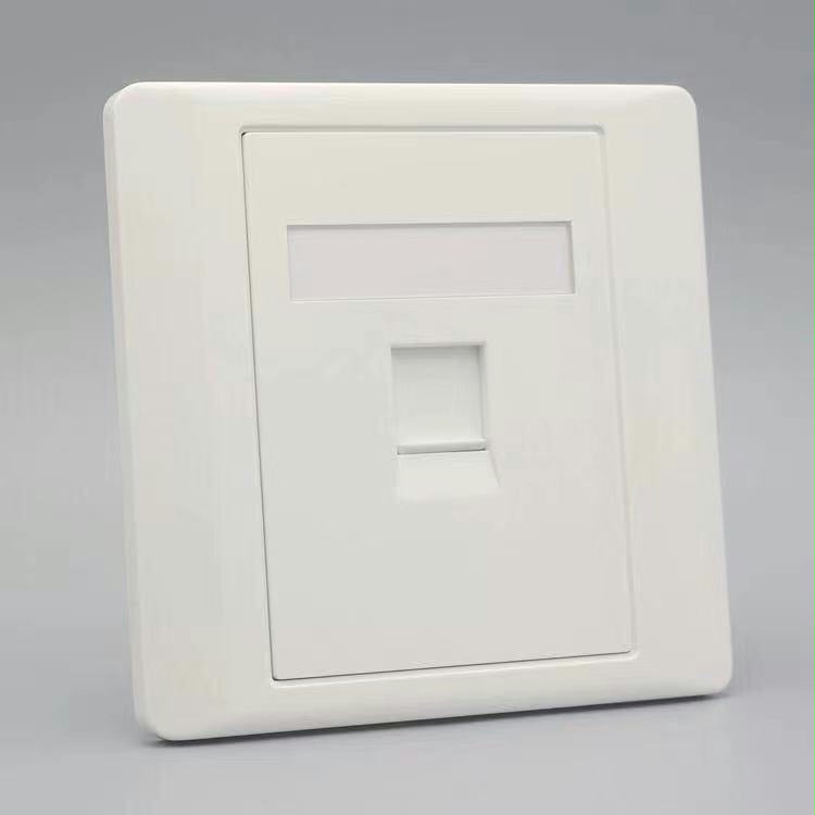 Household 86 type concealed switch socket panel network network line fiber optic information network interface network plug computer socket