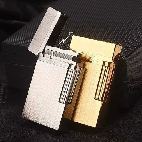 Латунная ретро старомодная зажигалка с боковым колесиком для друга, делается под заказ, подарок на день рождения