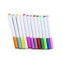 12-color student color liquid chalk easy to erase childrens erasable blackboard drawing and writing pen 1 5mm fine tip green board black white red yellow blue green washable and erasable graffiti drawing whiteboard pen