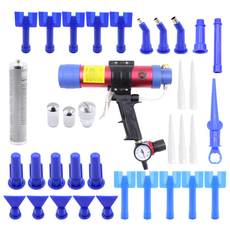 Auville 310ml Pneumatic wavy sheet metal sheet Gold rubber gun FAW Motor line Windshield Gluing Tool