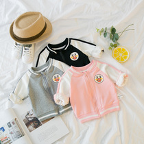 Child Baby Thin Jacket 2019 Spring Autumn Clothing New Baby Ocean Gas Girl Fall Cardiovert Boy Baseball Suit