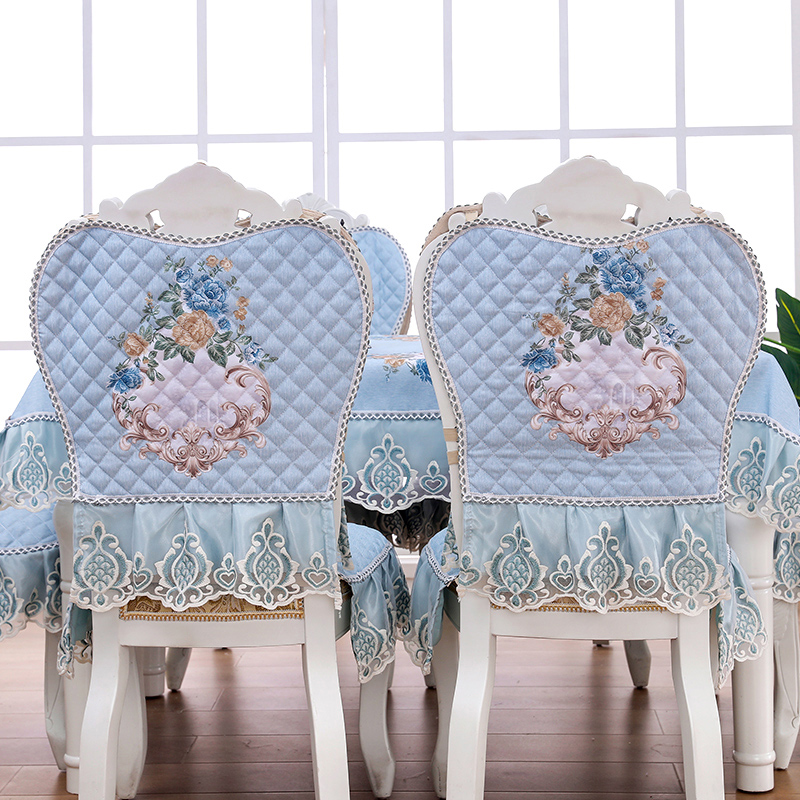 Khăn trải bàn kiểu châu Âu đệm ghế đặt hộ gia đình hình chữ nhật khăn trải bàn bốn mùa phổ quát chống trượt ghế bọc khăn trải bàn cute