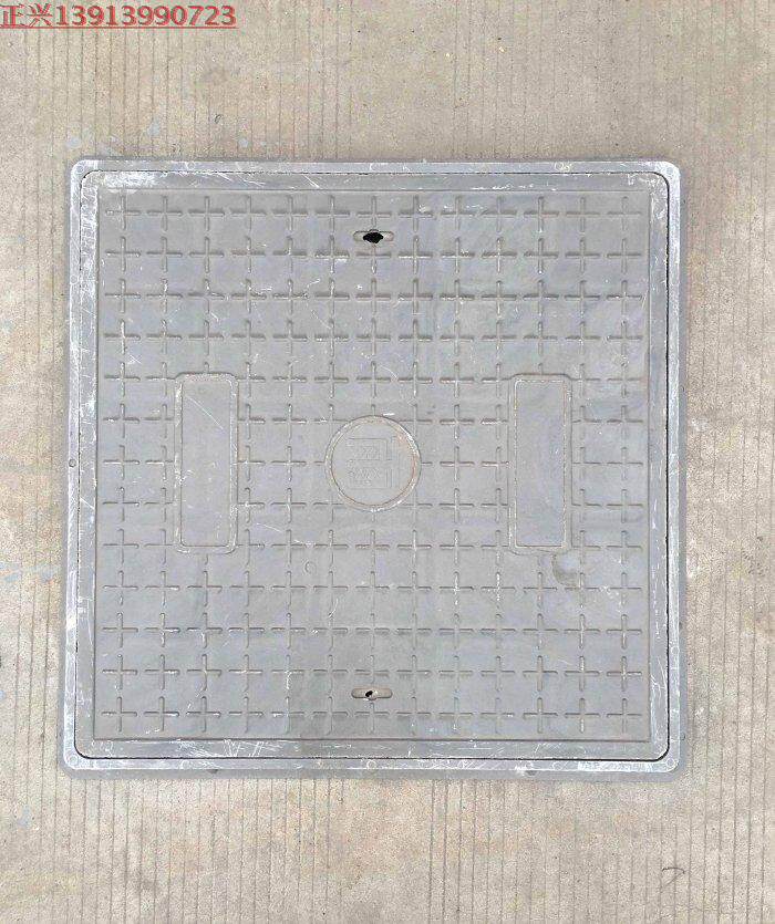 Compound manhole cover square 700*700*40-complete set of electric compound resin manhole rain grate