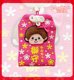 Monchhichi cute peripheral girl card bag