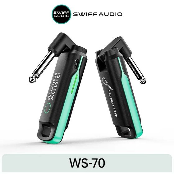 SWIFFAUDIO Ruifu WS70plus+ 일렉트릭 기타 무선 송신기 수신기 전기 취관 Bluetooth 연결 케이블