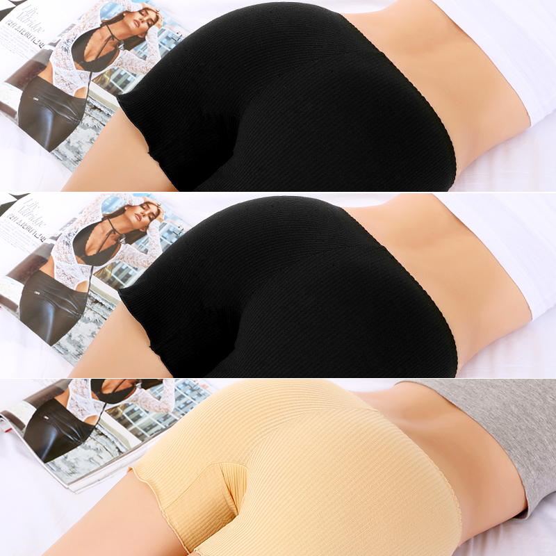 Bà Nam Cực ba điểm chống đi bộ quần ánh sáng xà cạp phẳng góc mùa hè eo mỏng bông crotch 3 cặp quần short.