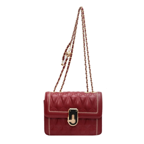 Демисезонная небольшая сумка, небольшая цепь, сумка через плечо, изысканный стиль, в западном стиле, коллекция 2022, на цепочке