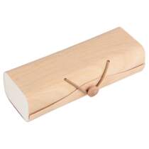 Portable Wooden Sunglasses Box Case Eye Glasses Clam Shell P