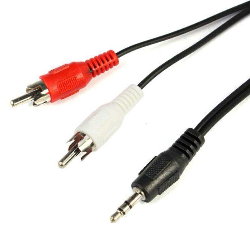 New 1Mini Plug 3 5mm Plug Jack to 2RCA Male Stereo Aud